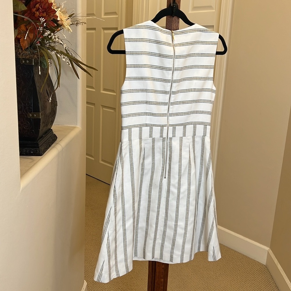 Ted Baker London Colour by Numbers Cross Front Skater Dress - Picture 12 of 13